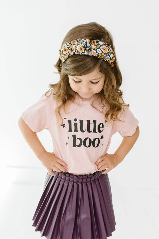 Pink Floral Skull Knotted Headband for Girls & Women