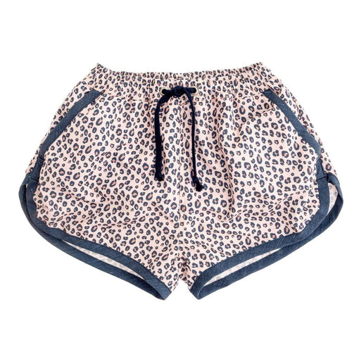 PRELVDAnimal Print Swim Shorts in Brown - 4y