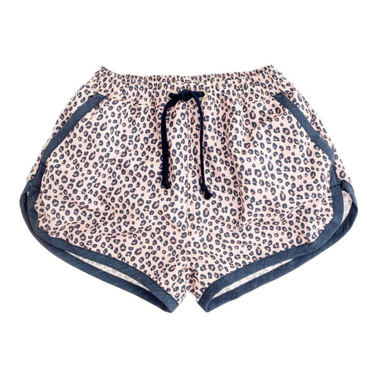 PRELVDAnimal Print Swim Shorts in Brown - 4y