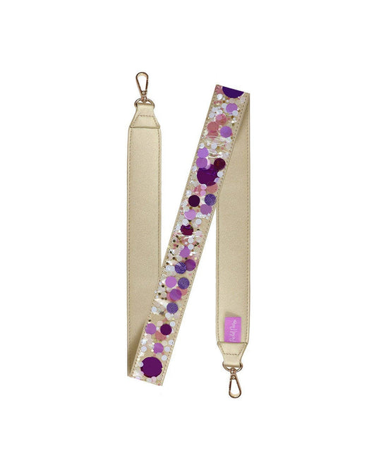 Purple Crush Confetti Removable Purse Strap Attachment