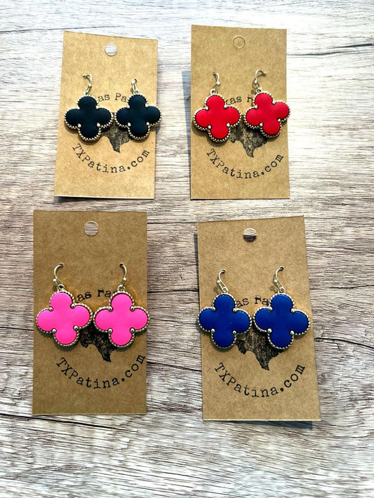 Quatrefoil Dangle Earrings