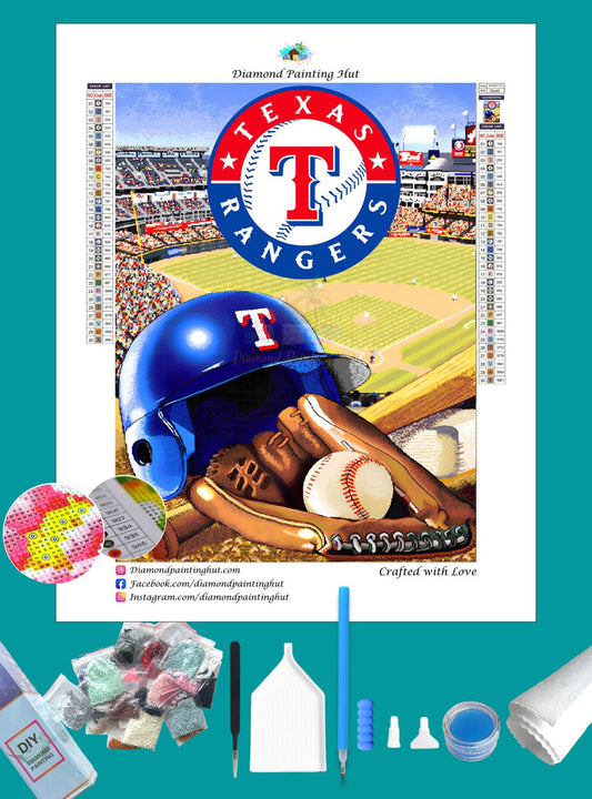 Rangers MLB Home Diamond Painting-Diamond Painting Hut