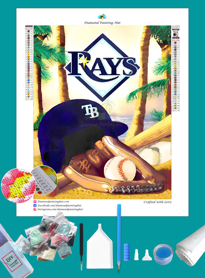 Rays MLB Home Diamond Painting-Diamond Painting Hut