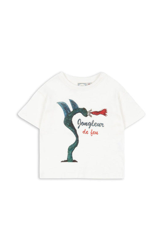 Rosie H-W X Konges Slojd Jongleur Tee in Antique White