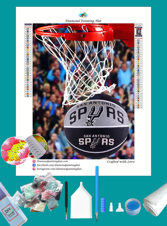 San Antonio Spurs NBA Basketball Diamond Painting-Diamond Painting Hut
