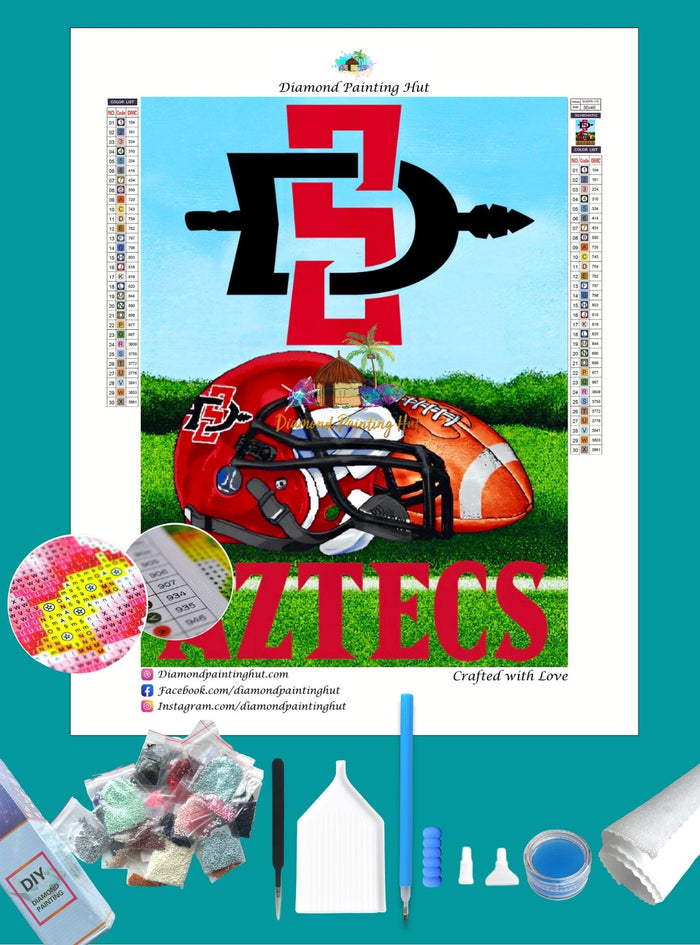 San Diego State NCAA Home Diamond Painting