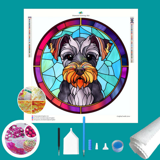 Schnauzer Crystal Diamond Painting-Diamond Painting Hut