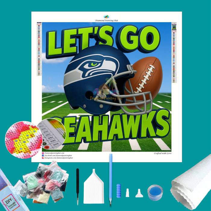 Seahawks NFL Let's Go Diamond Painting