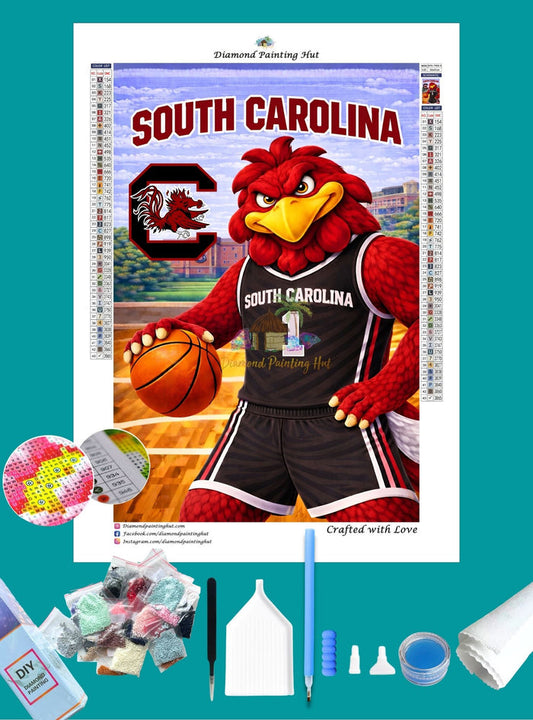 South Carolina Gamecocks Mascot Diamond Painting