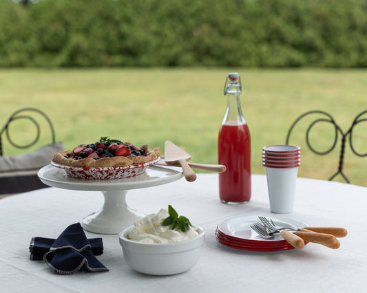 Splatter Enamelware Pie Plate