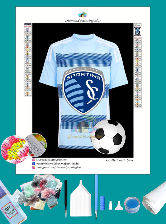 Sporting Kansas City MLS Jersey Diamond Painting