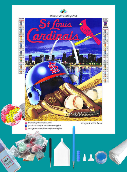 Cardinals MLB Home Diamond Painting-Diamond Painting Hut