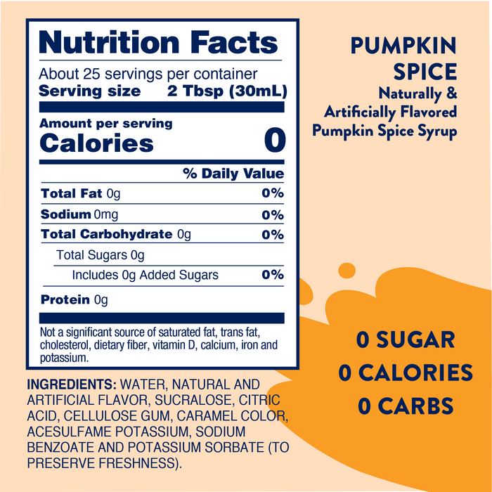 Sugar Free Pumpkin Spice Syrup