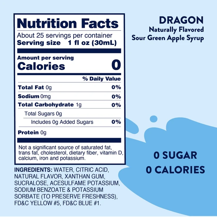 Sugar Free Sour Dragon Syrup
