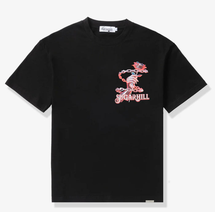 SUGARHILL-"CHAINED TO YOU" T-SHIRT (BLACK)-SH24-SUM1-17