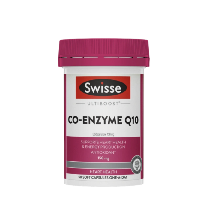 SWISSE Ultiboost Co-Enzyme Q10 50 Tablets - myernk