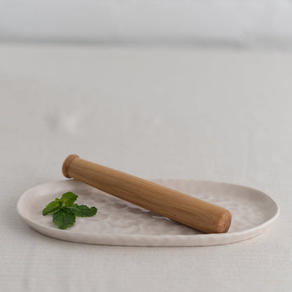 teak muddler - teak cocktail muddler - rustic bar muddler - all natural teak muddler