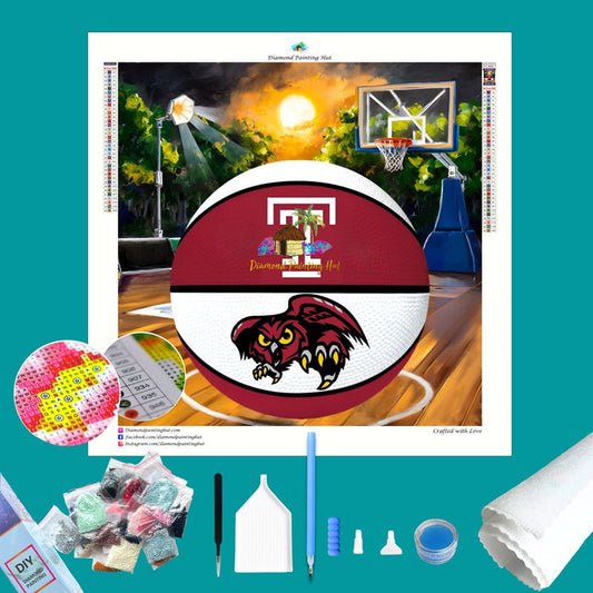 Temple Basketball Diamond Painting
