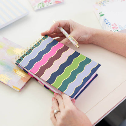 Top Spiral Notebook - Rainbow Row