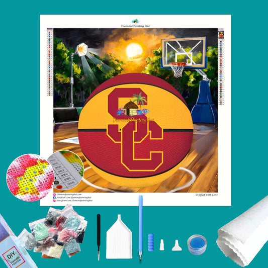 USC Basketball Diamond Painting