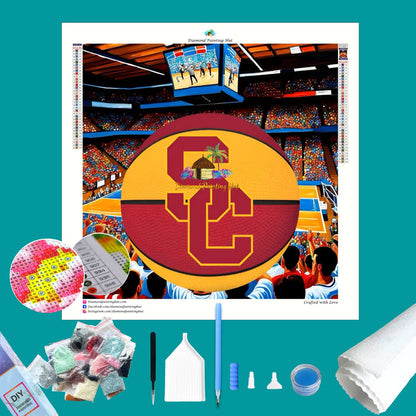 USC Basketball Diamond Painting