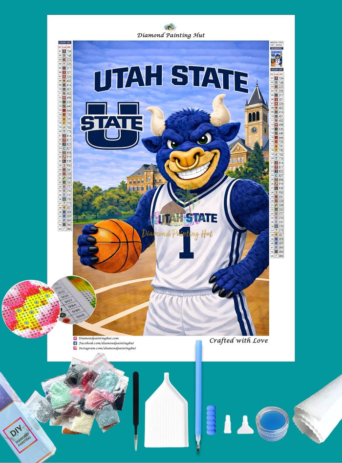 Utah State Aggies Mascot Diamond Painting