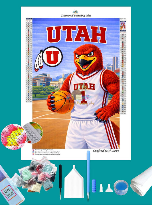Utah Utes Mascot Diamond Painting