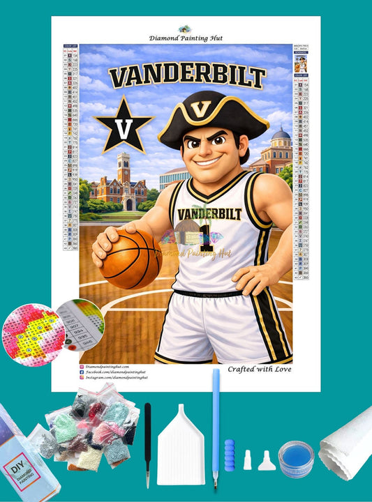 Vanderbilt Commodores Mascot Diamond Painting