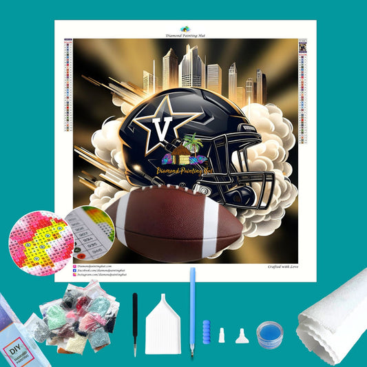 Vanderbilt Football Helmet Diamond Painting