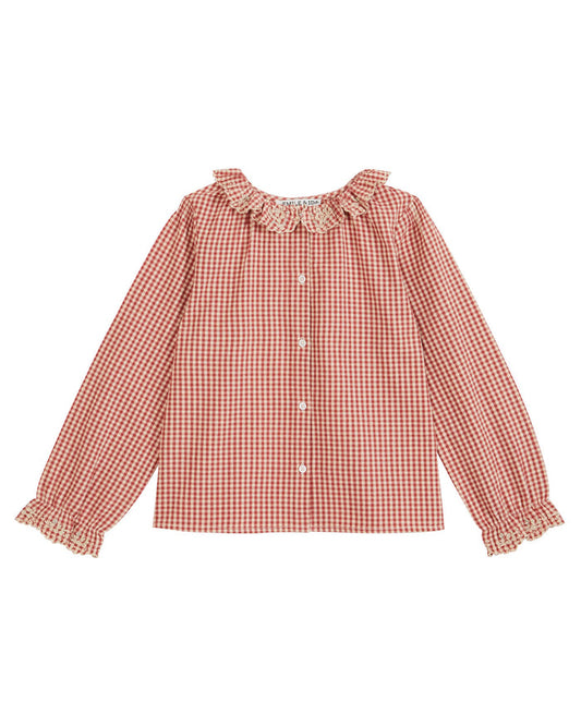 Vichy Framboise Blouse