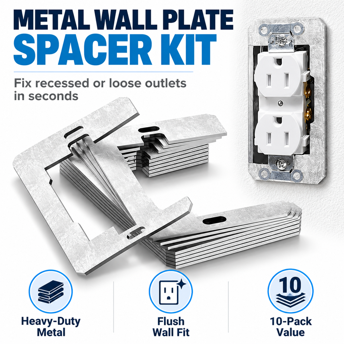 Wall Plate Spacers (Metal)
