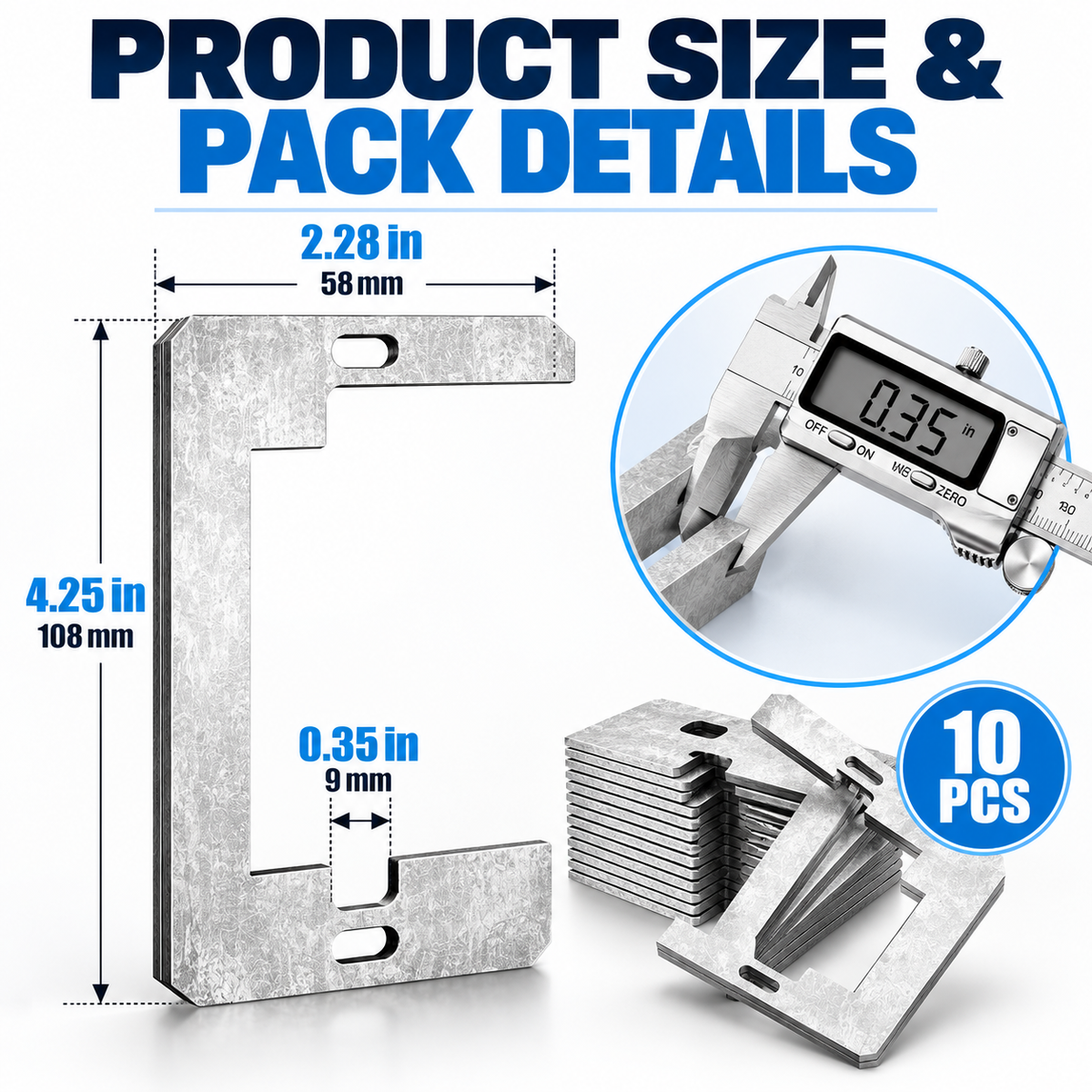 Wall Plate Spacers (Metal)