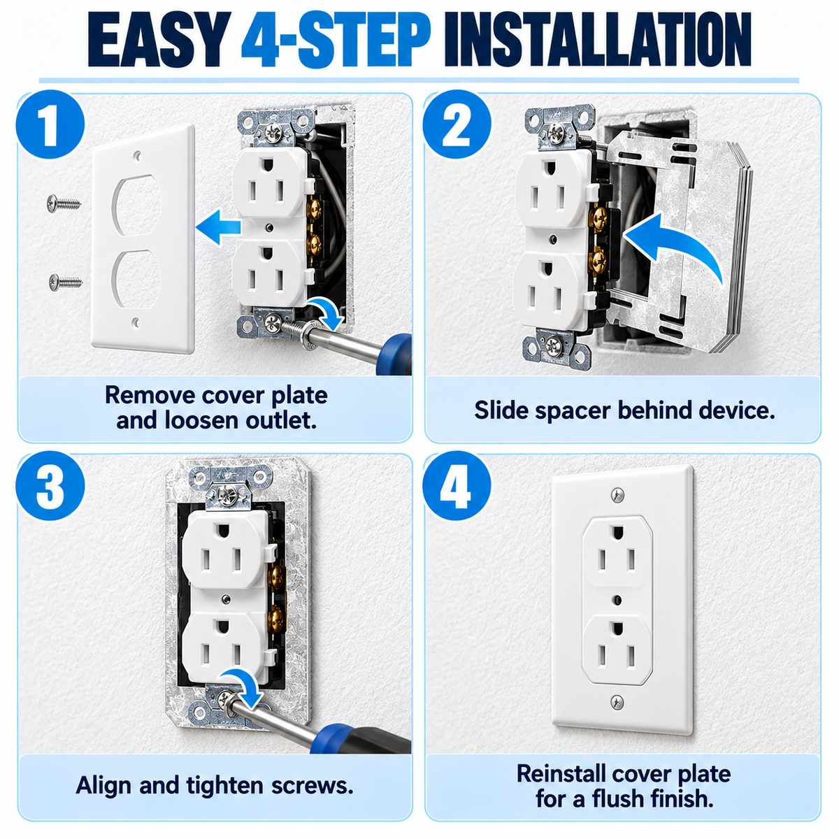 Wall Plate Spacers (Metal)
