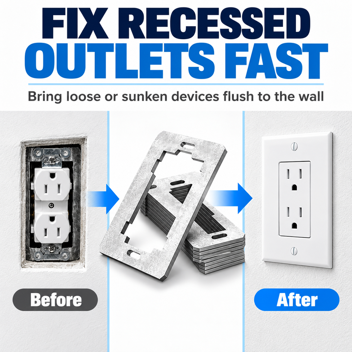 Wall Plate Spacers (Metal)
