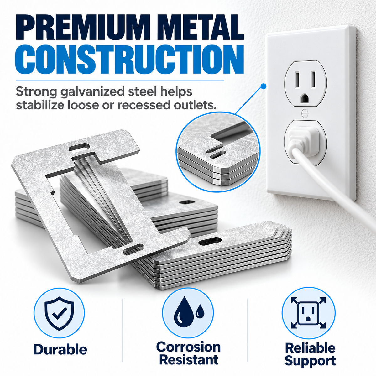 Wall Plate Spacers (Metal)
